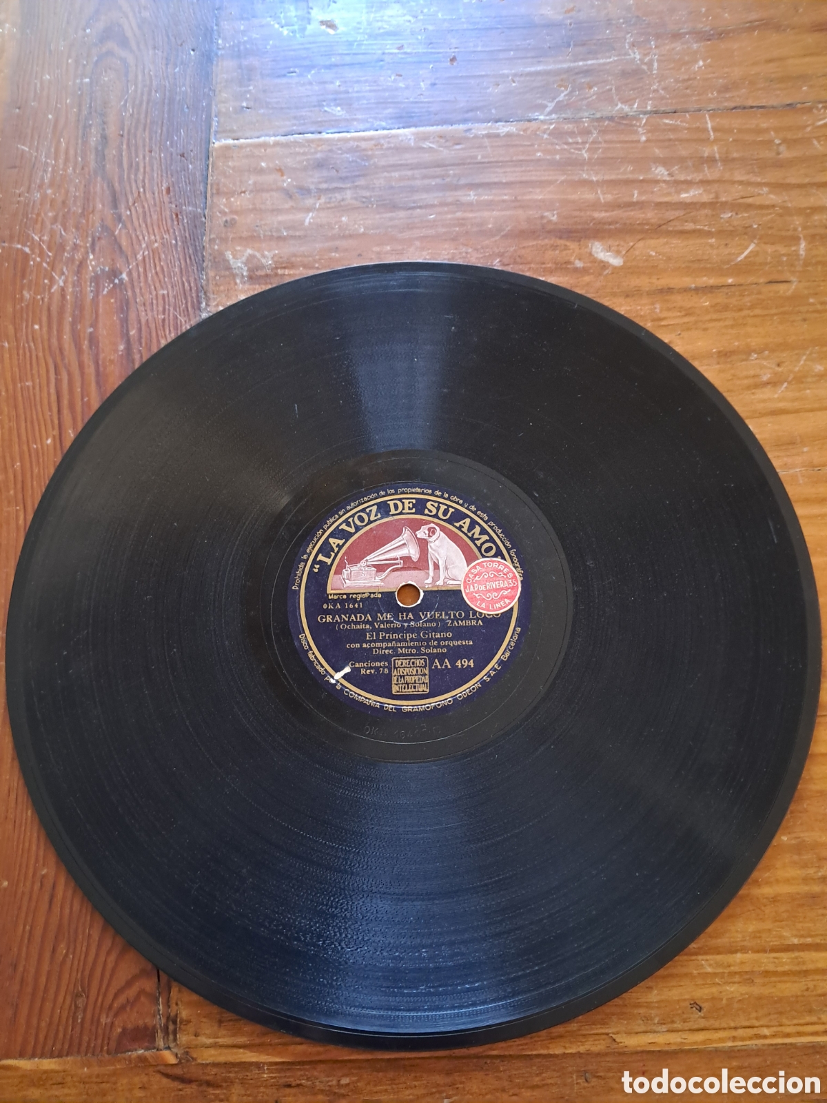 Discos de pizarra: El pr&iacute;ncipe gitano disco pizarra - Foto 4