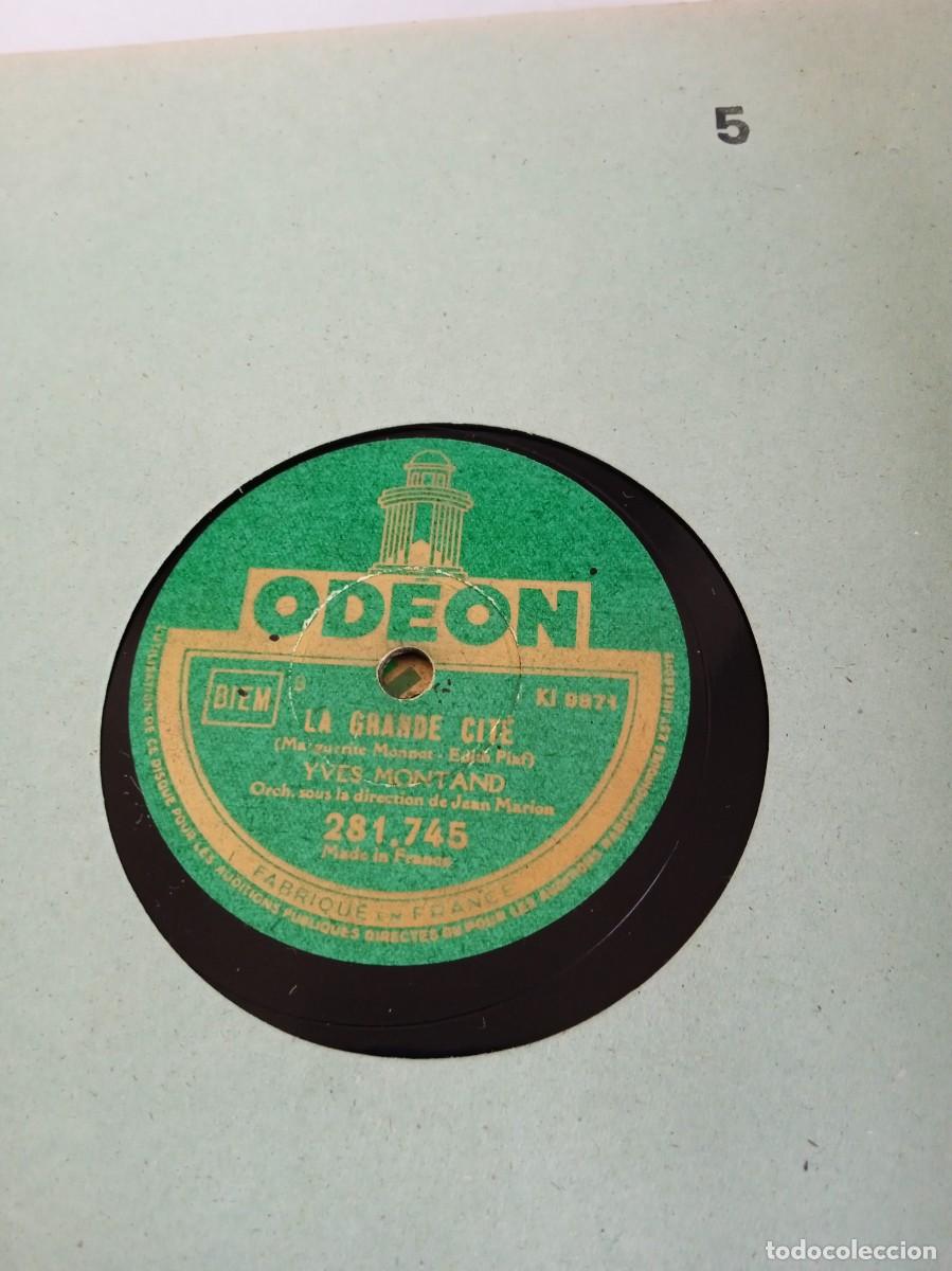 Discos de pizarra: YVES MONTAND Le grande cit&eacute; / Cattling Jo&euml; - Foto 1