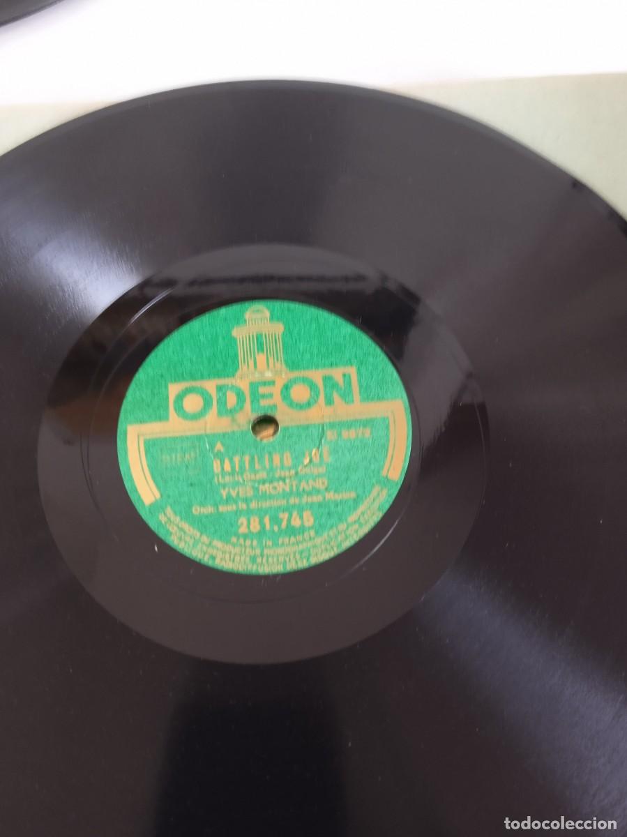 Discos de pizarra: YVES MONTAND Le grande cit&eacute; / Cattling Jo&euml; - Foto 3