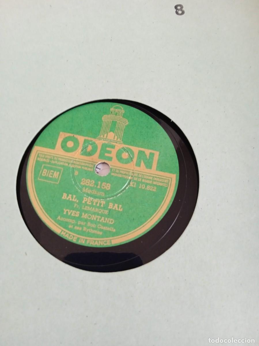 Discos de pizarra: YVES MONTAD Bal petit Bal / Cornet de frites - Foto 1