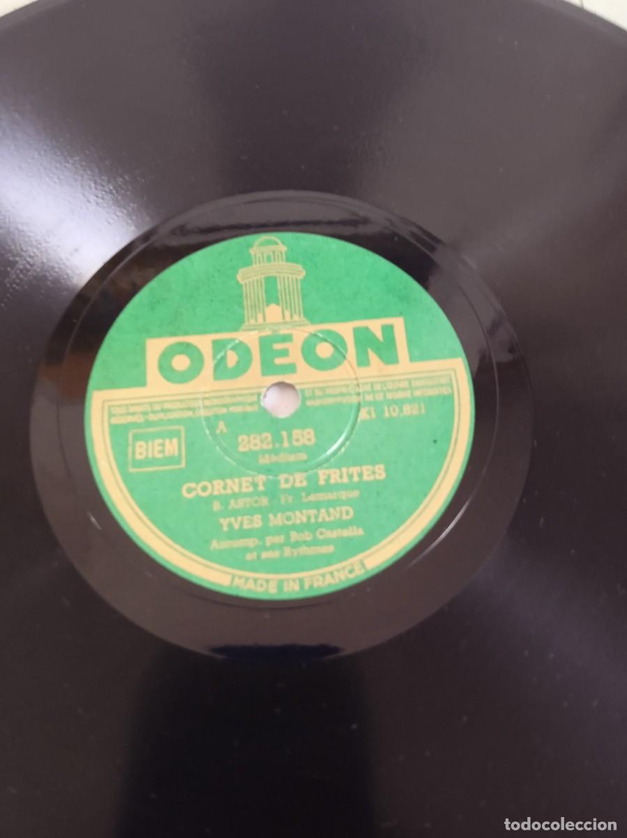 Discos de pizarra: YVES MONTAD Bal petit Bal / Cornet de frites - Foto 3