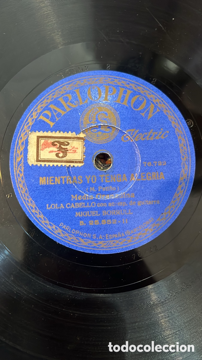 Discos de pizarra: Disco de gram&oacute;fono originales - Foto 4