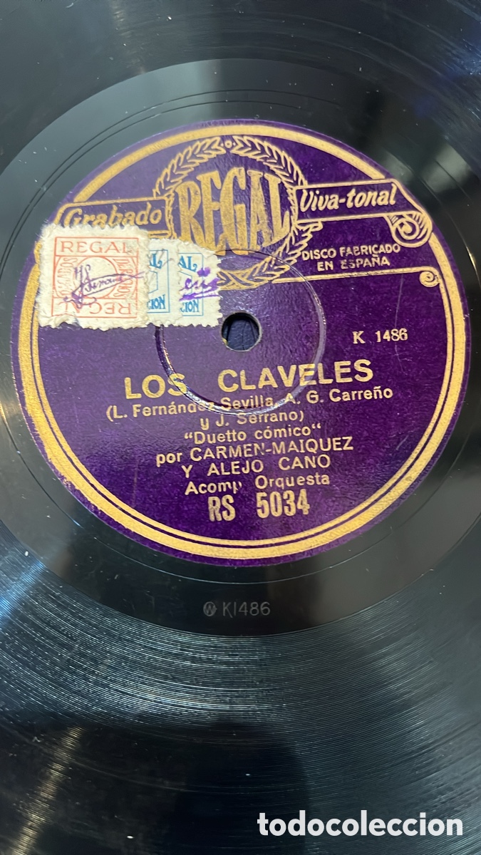 Discos de pizarra: Disco de gram&oacute;fono originales - Foto 9