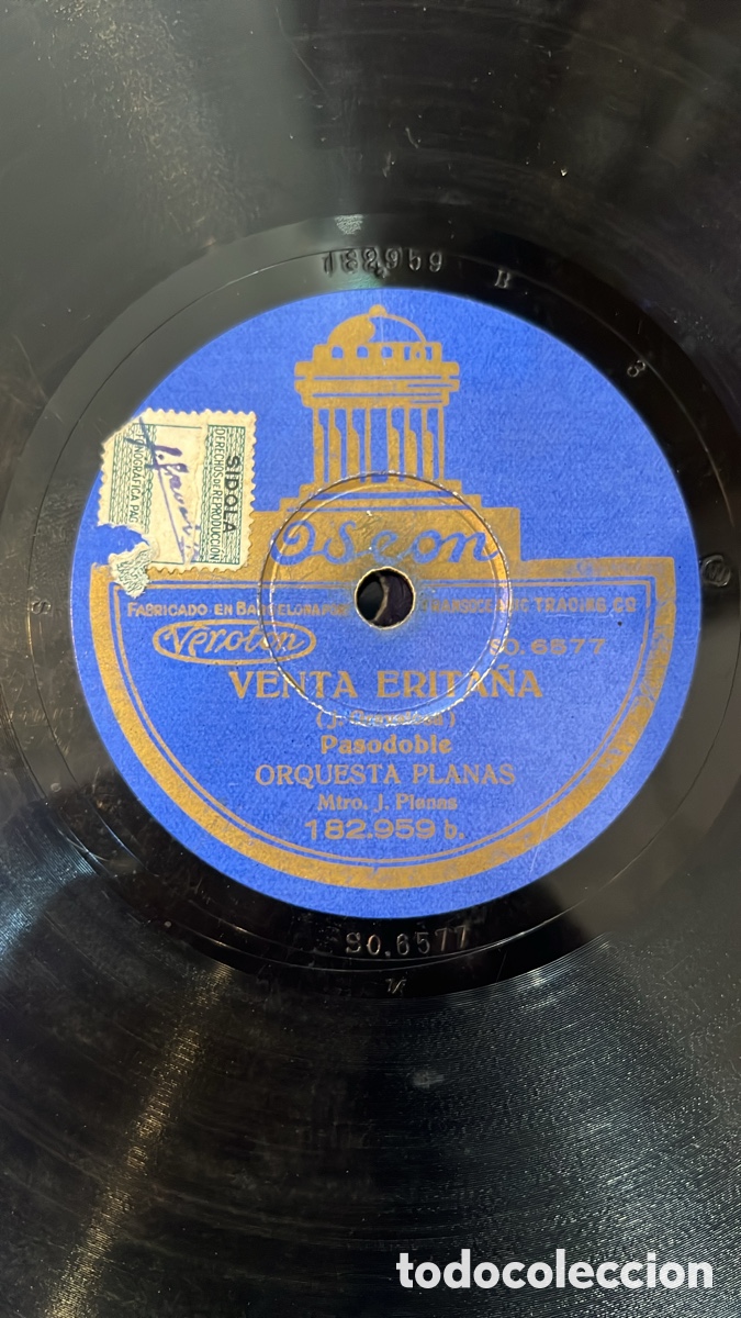 Discos de pizarra: Disco de gram&oacute;fono originales - Foto 10