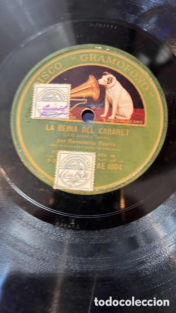 Discos de pizarra: Disco de gram&oacute;fono originales - Foto 11
