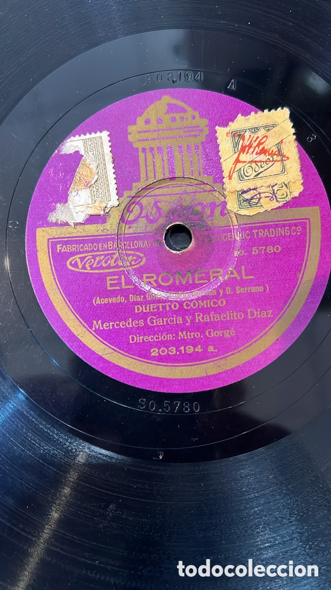 Discos de pizarra: Disco de gram&oacute;fono originales - Foto 13