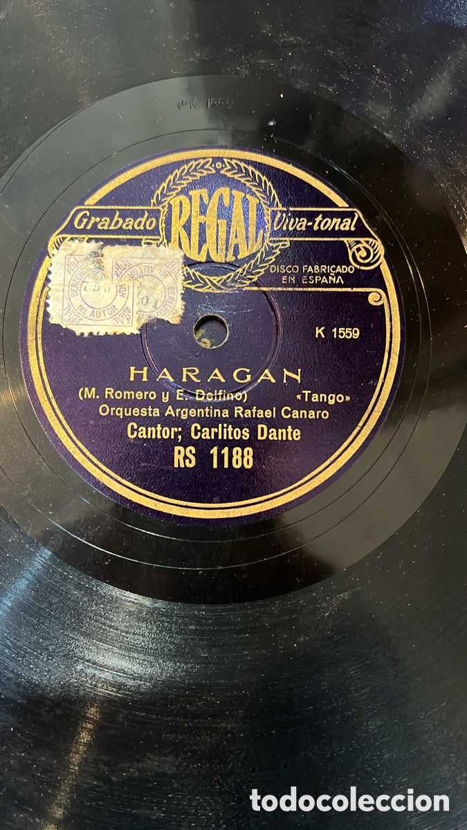 Discos de pizarra: Disco de gram&oacute;fono originales - Foto 14