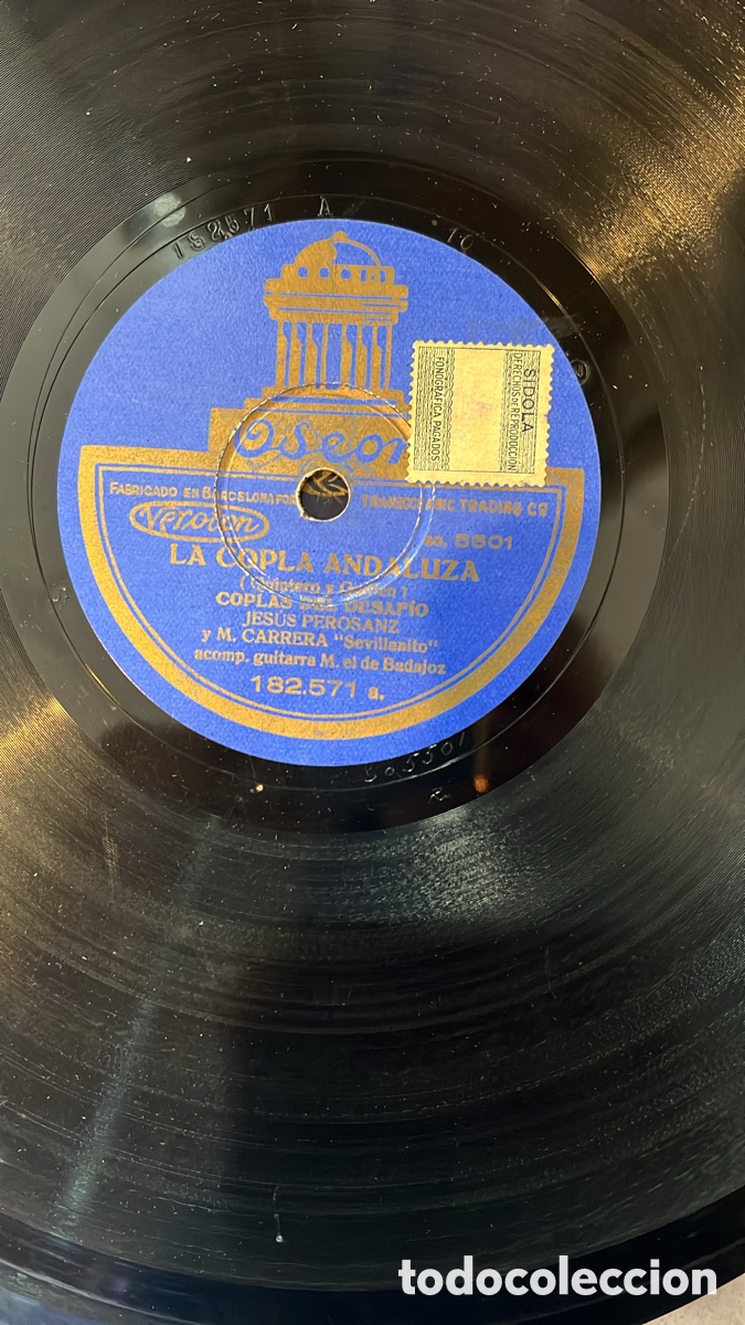 Discos de pizarra: Disco de gram&oacute;fono originales - Foto 17