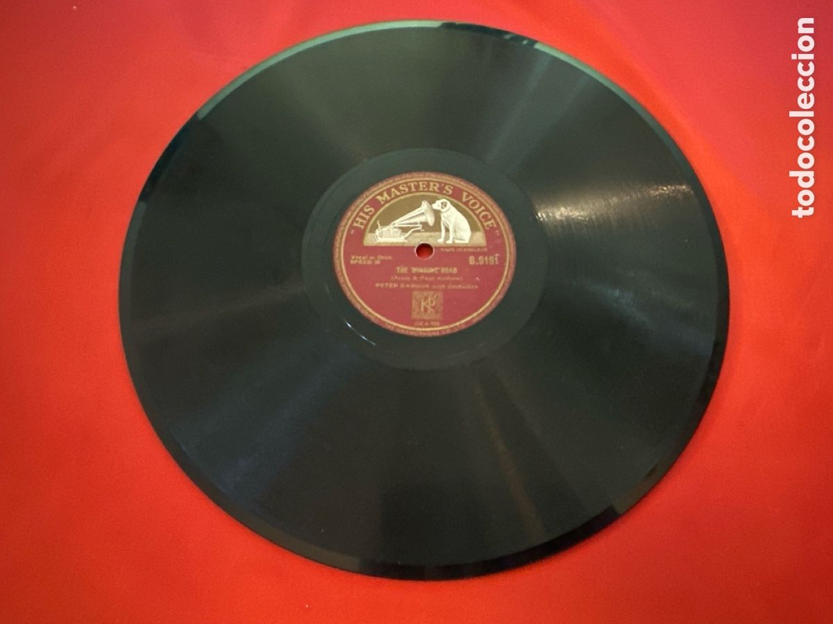 Discos de pizarra: PETER DAWSON - WALTZING MATILDA / THE WINDING ROAD - Foto 2