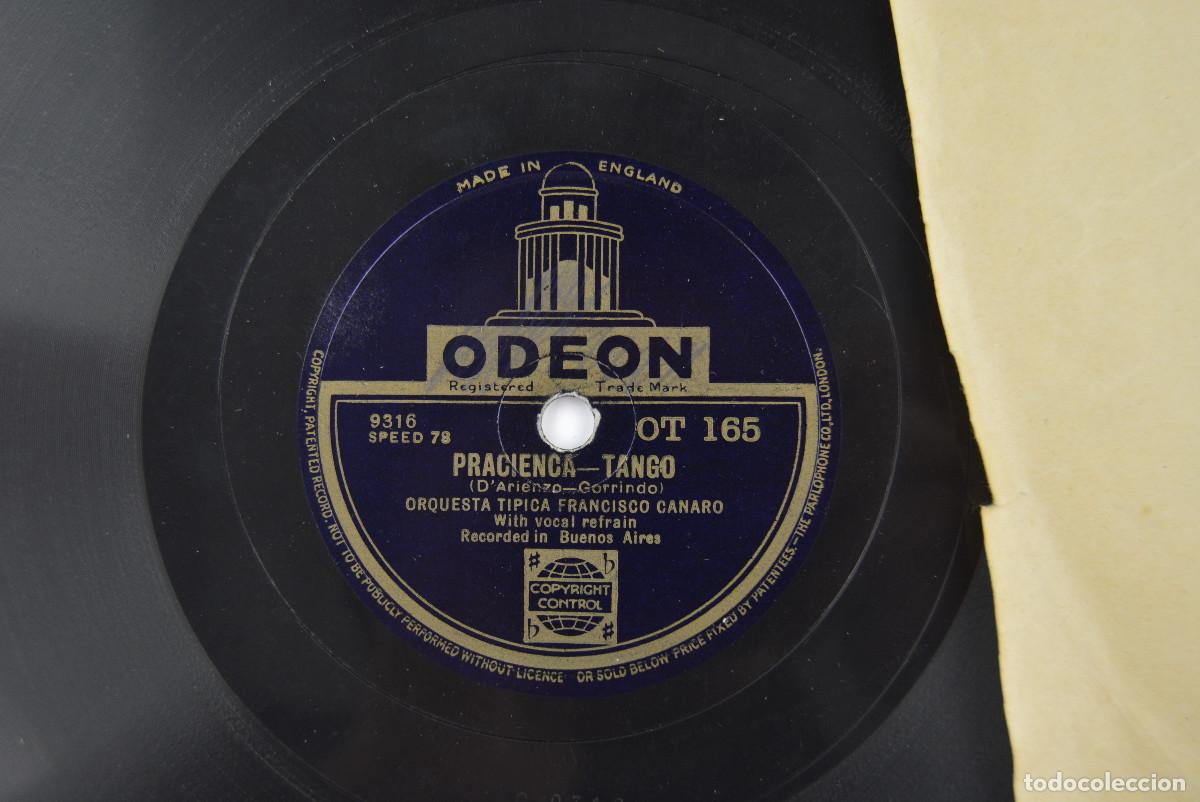 Discos de pizarra: ORQUESTA TIPICA FRANCISCO CANARO. TANGO, EL ADI&Oacute;S. DISCO 25CM DI&Aacute;METRO. - Foto 1