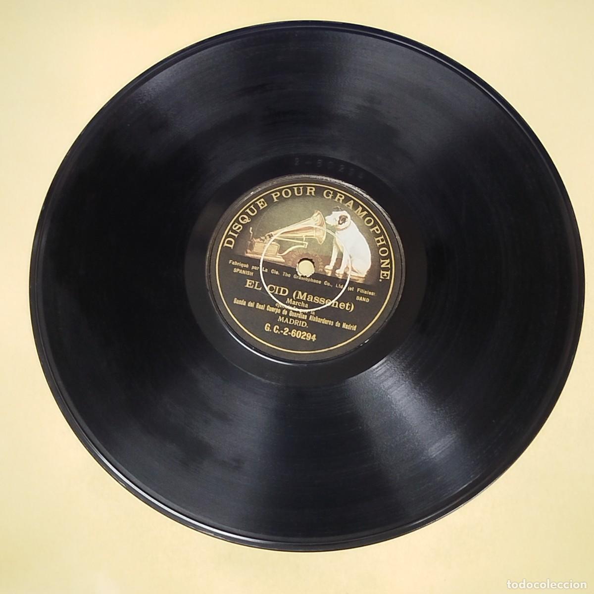 Discos de pizarra: EL CID - MASSENET - DISCO DE PIZARRA - DISQUE POUR GRAMOPHONE - Foto 1