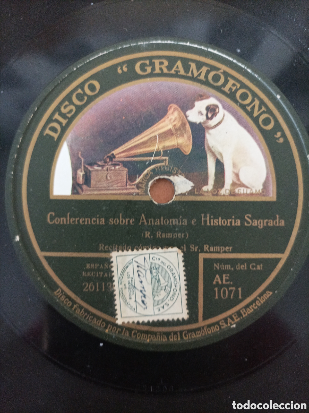 Discos de pizarra: Disco de Piedra. Conferencia y Recitado Comico - Foto 2