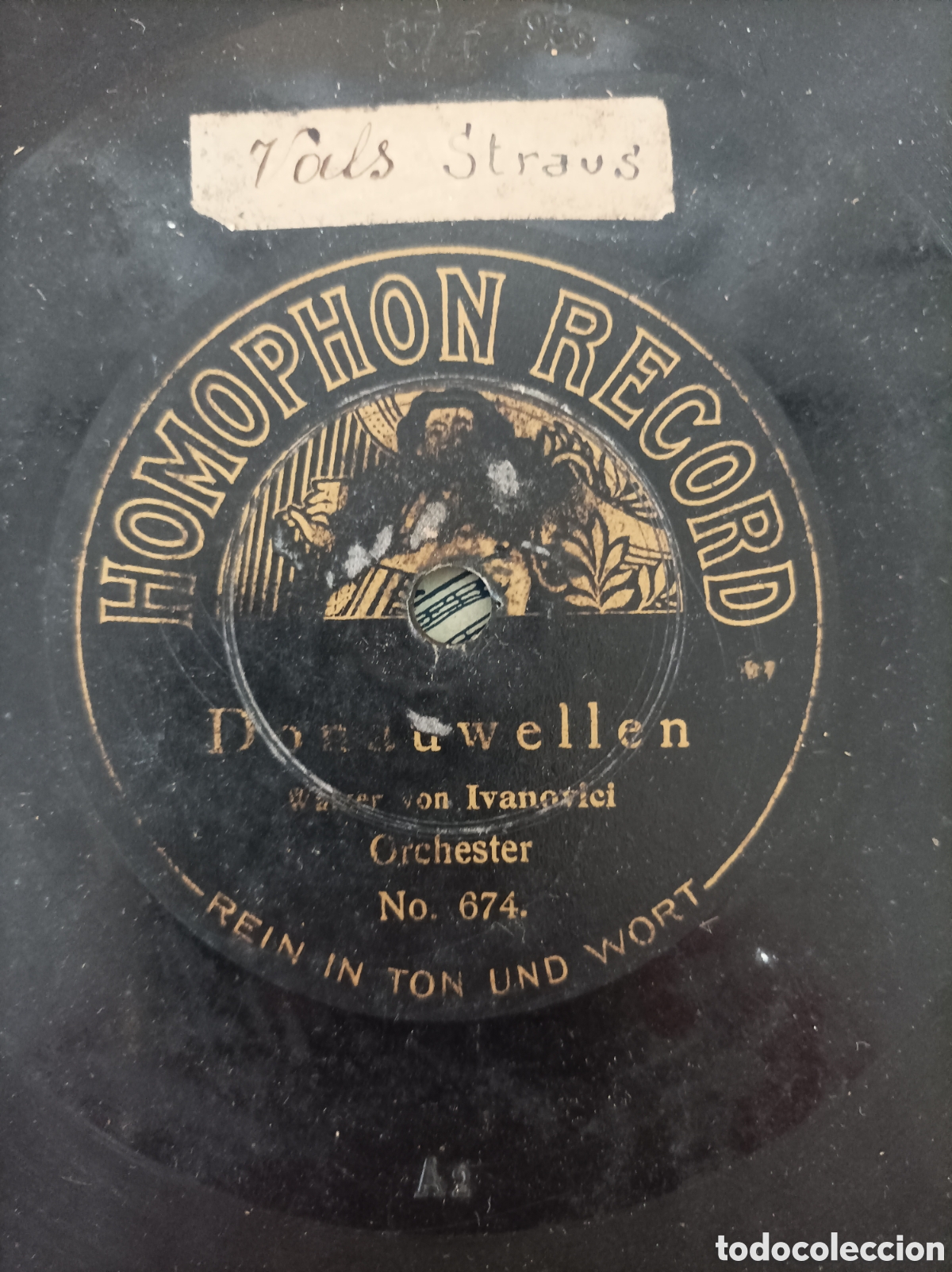 Discos de pizarra: Disco Piedra. Donauwellen. Vals Straus - Foto 4