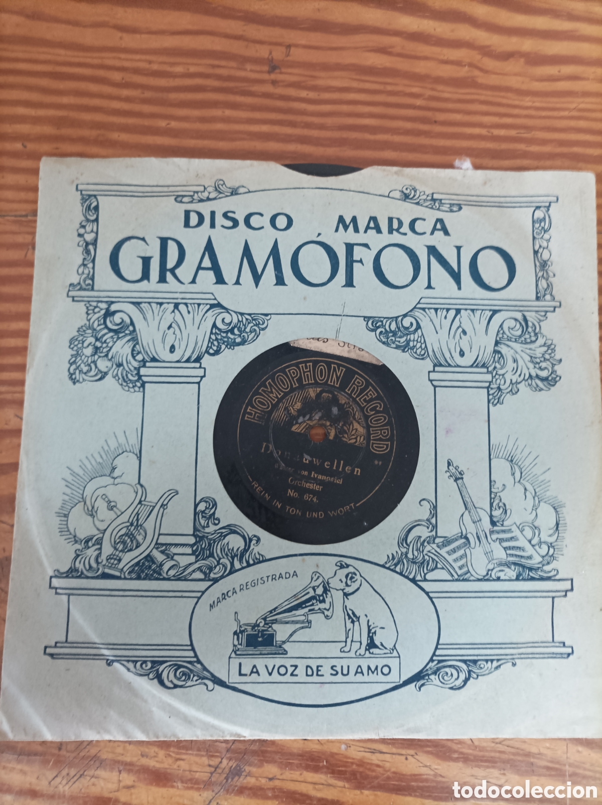 Discos de pizarra: Disco Piedra. Donauwellen. Vals Straus - Foto 1