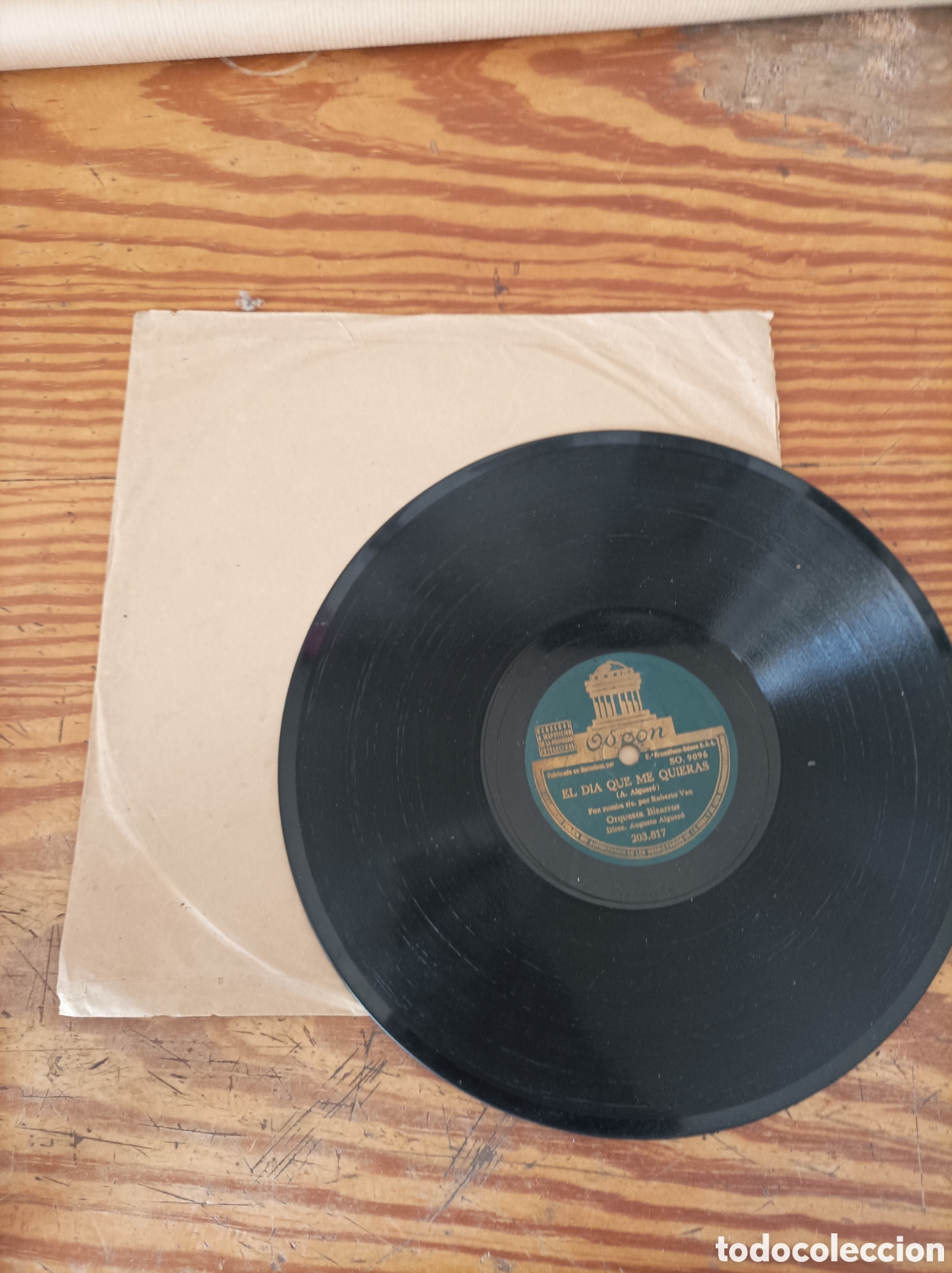 Discos de pizarra: Disco de Piedra. Claro de Luna y El d&iacute;a que me quieras - Foto 3