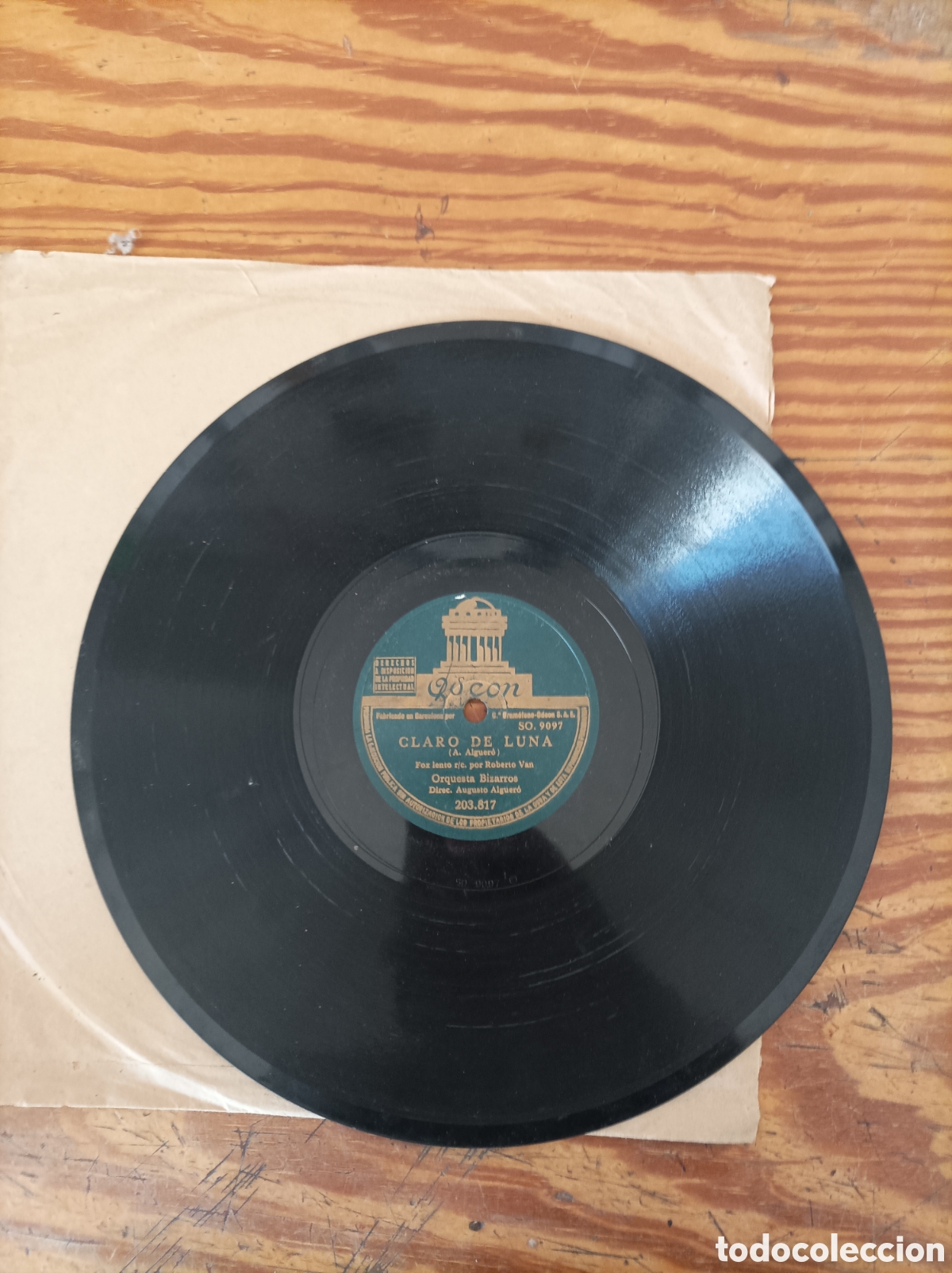 Discos de pizarra: Disco de Piedra. Claro de Luna y El d&iacute;a que me quieras - Foto 4
