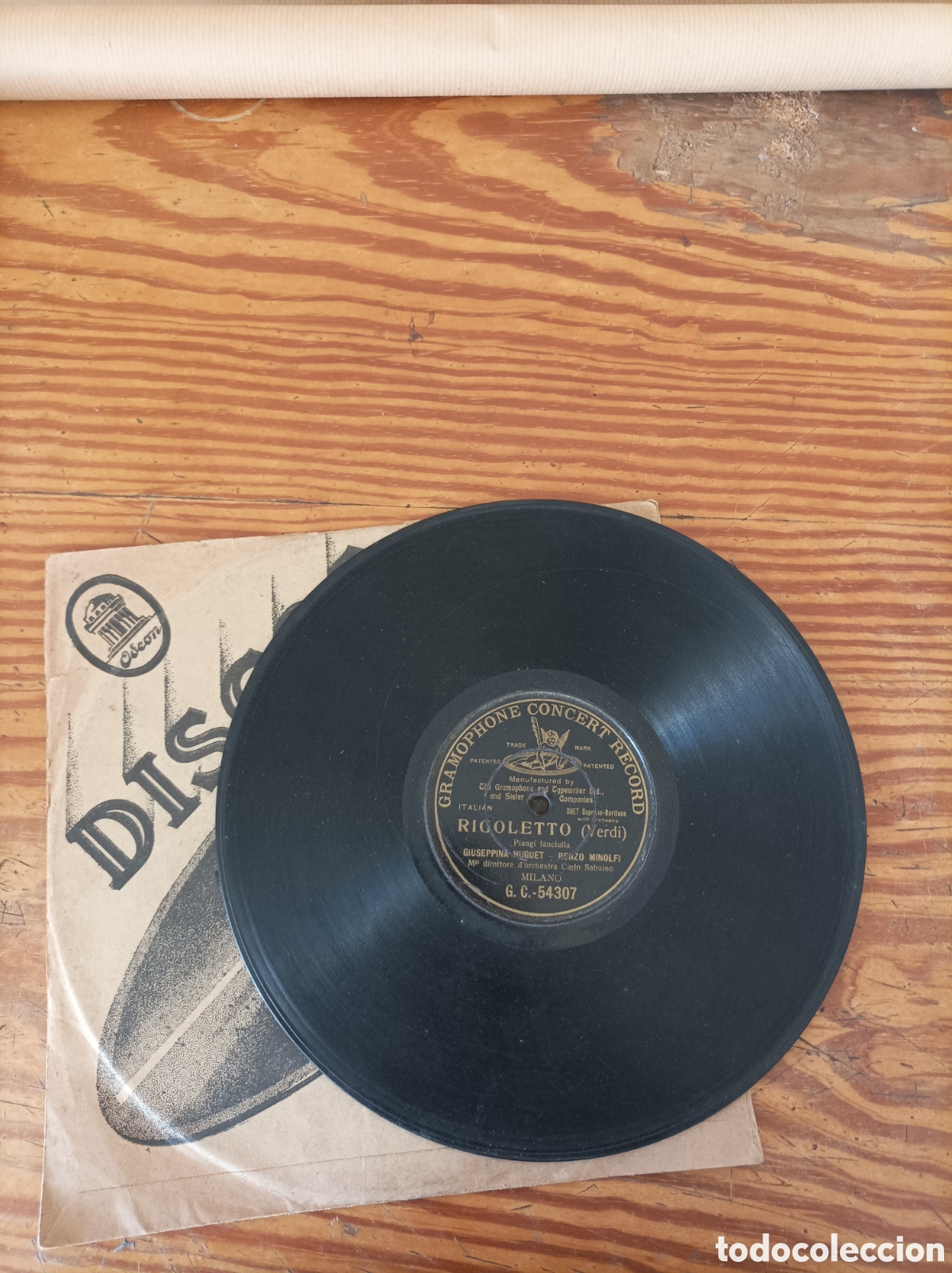 Discos de pizarra: Disco Piedra. Rigoletto Verdi - Foto 2