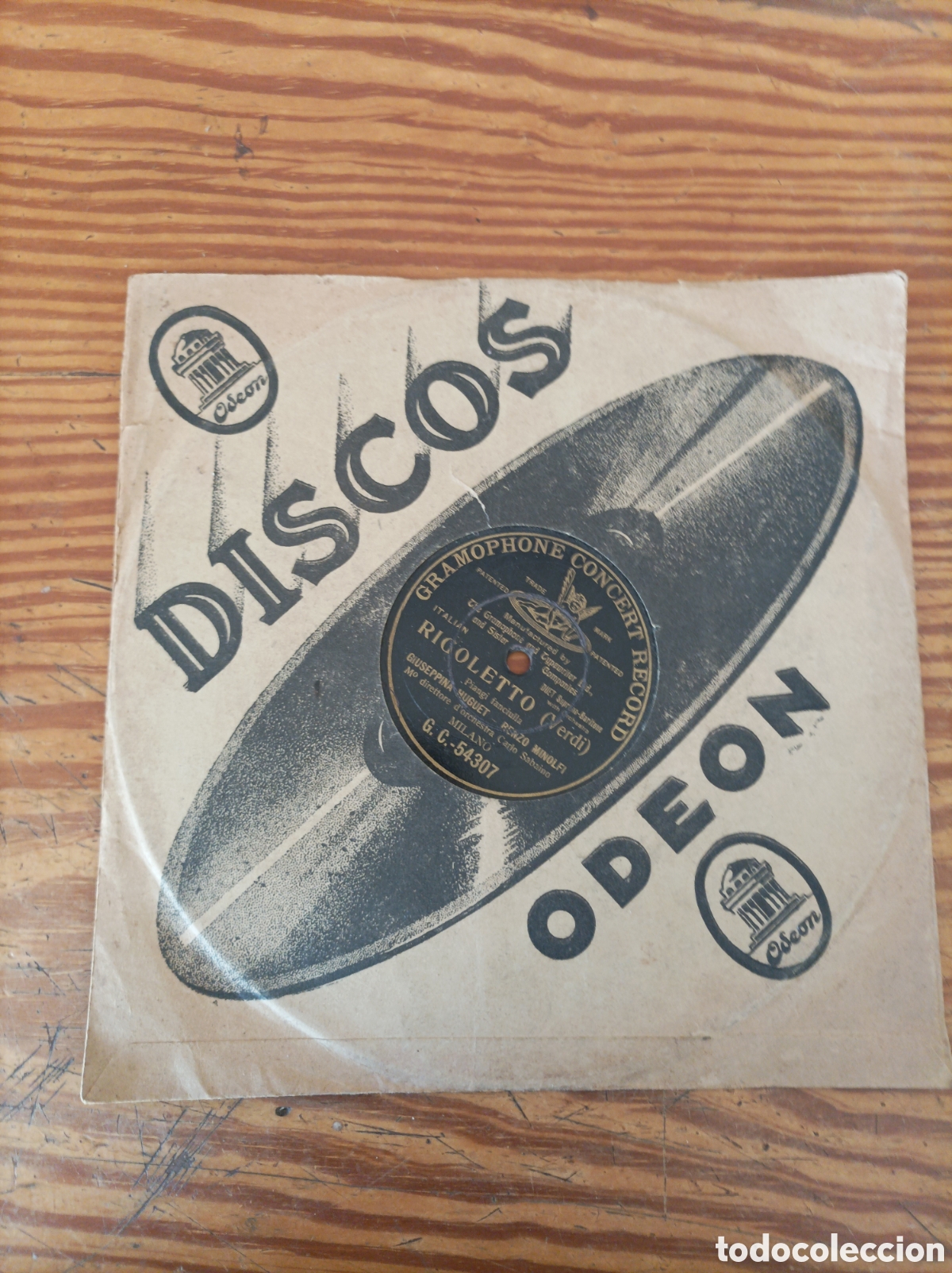 Discos de pizarra: Disco Piedra. Rigoletto Verdi - Foto 1