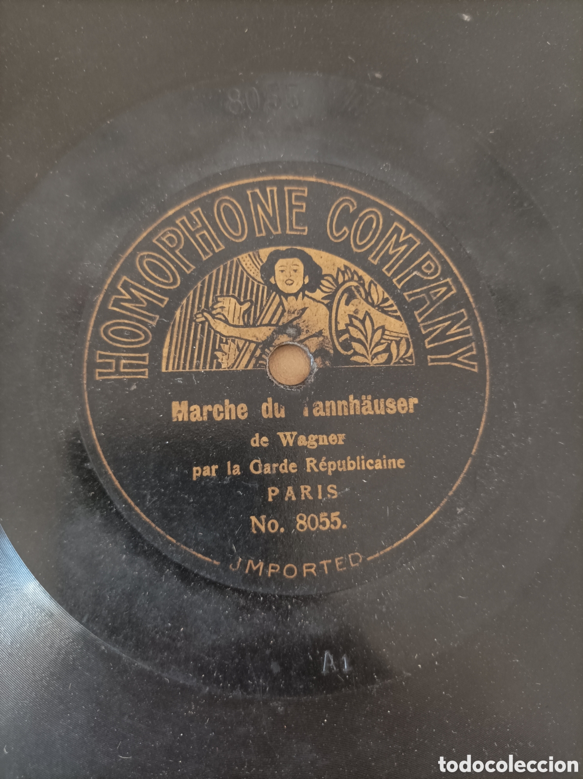 Discos de pizarra: Disco de piedra. Marche du Tannhauser. Wagner - Foto 3
