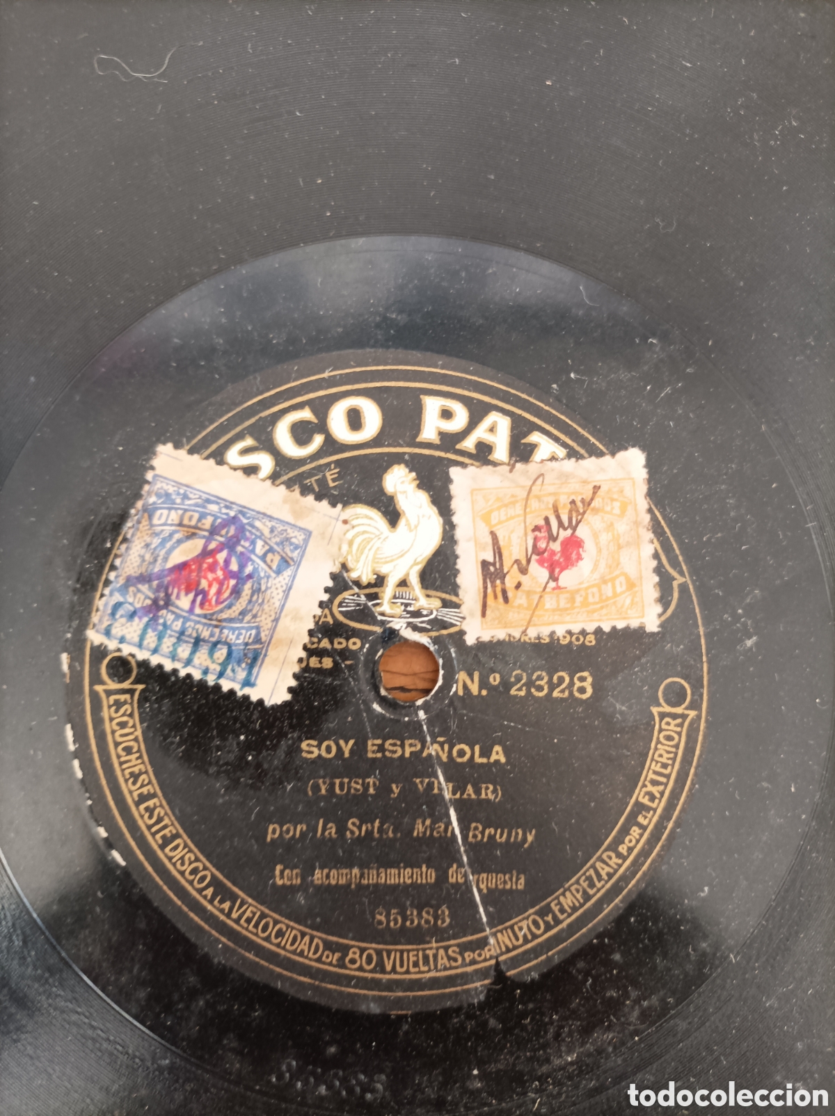 Discos de pizarra: Disco Piedra. Andate s ba&ntilde;ar y soy espa&ntilde;ola - Foto 3