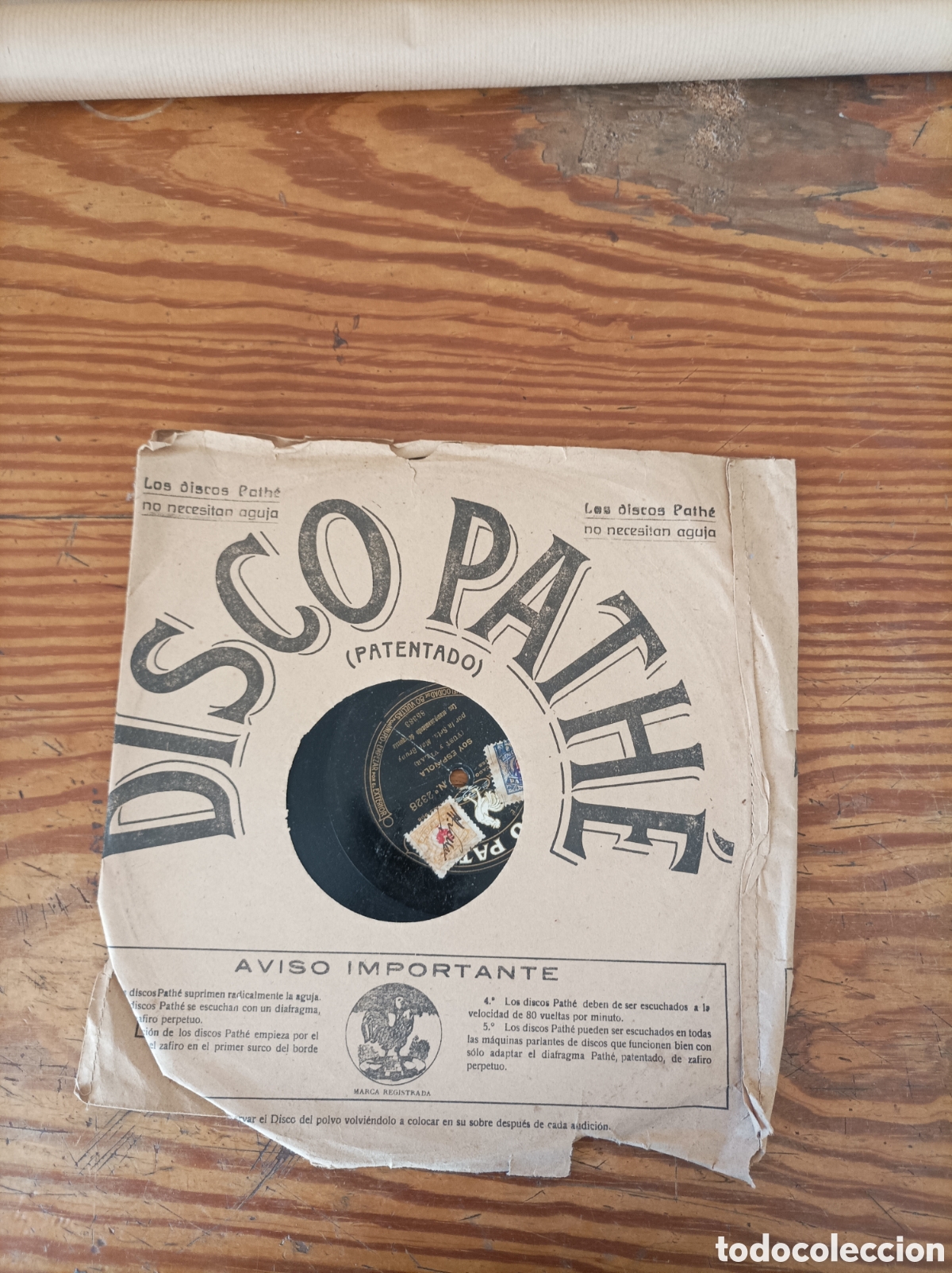 Discos de pizarra: Disco Piedra. Andate s ba&ntilde;ar y soy espa&ntilde;ola - Foto 1