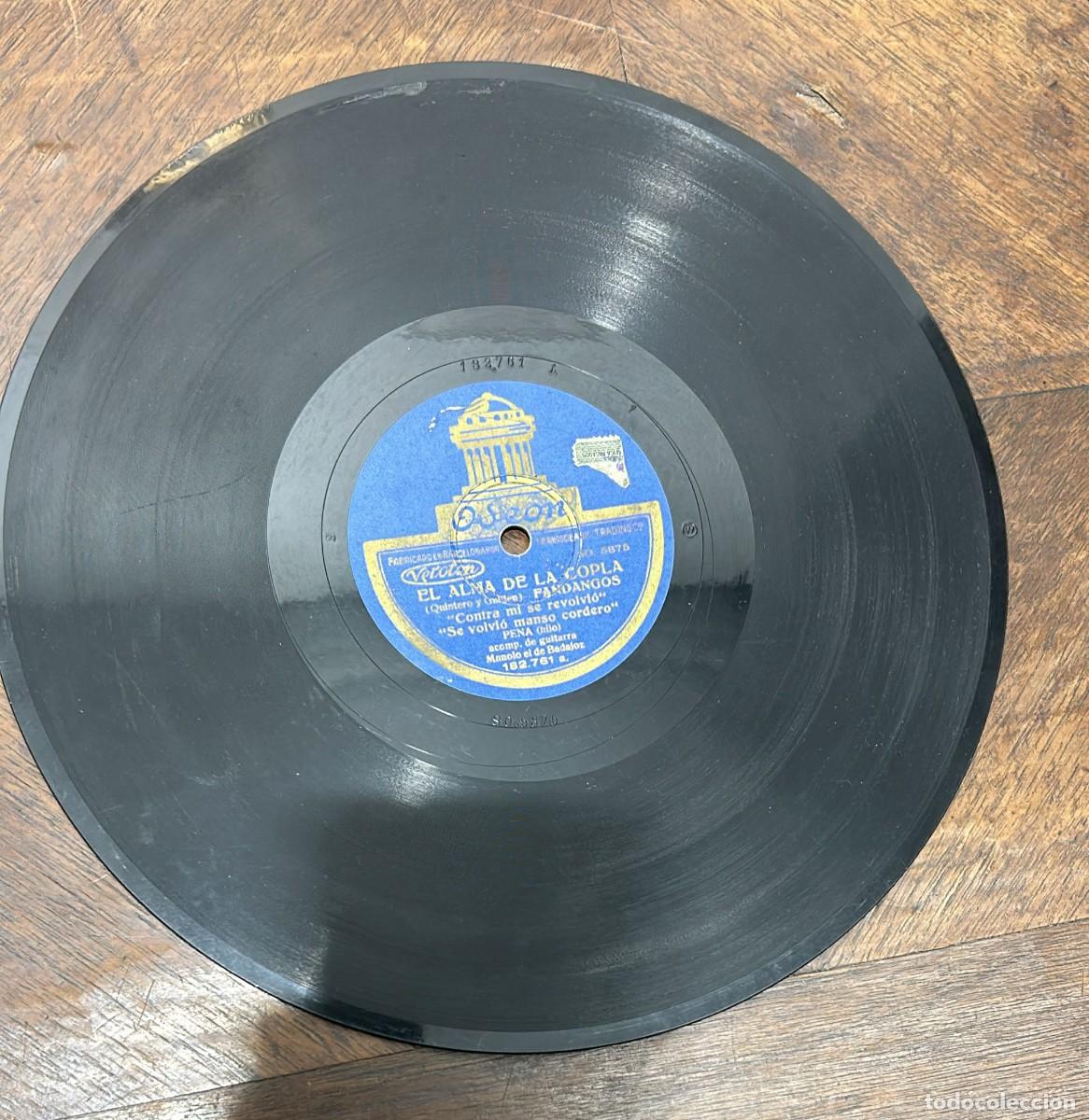 Discos de pizarra: DISCO DE PIZARRA EL ALMA DE LA COPLA DISCO ODEON - Foto 2
