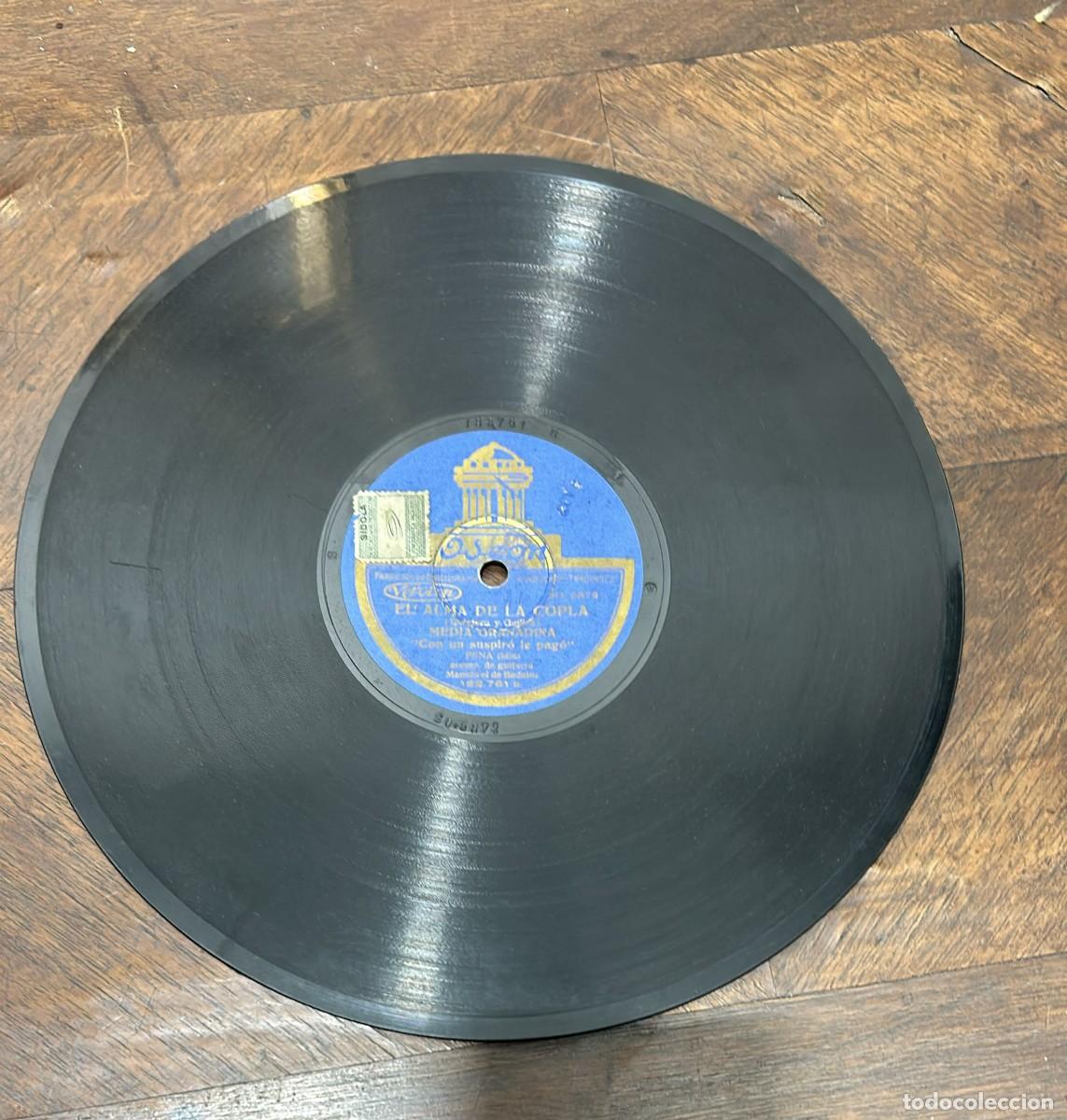 Discos de pizarra: DISCO DE PIZARRA EL ALMA DE LA COPLA DISCO ODEON - Foto 4