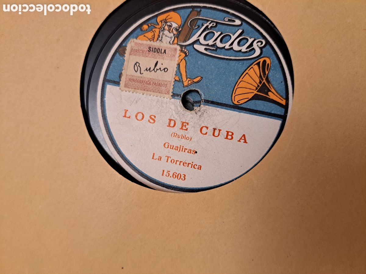 Discos de pizarra: DISCO FADAS PIZARRA 78 RPM - Foto 1