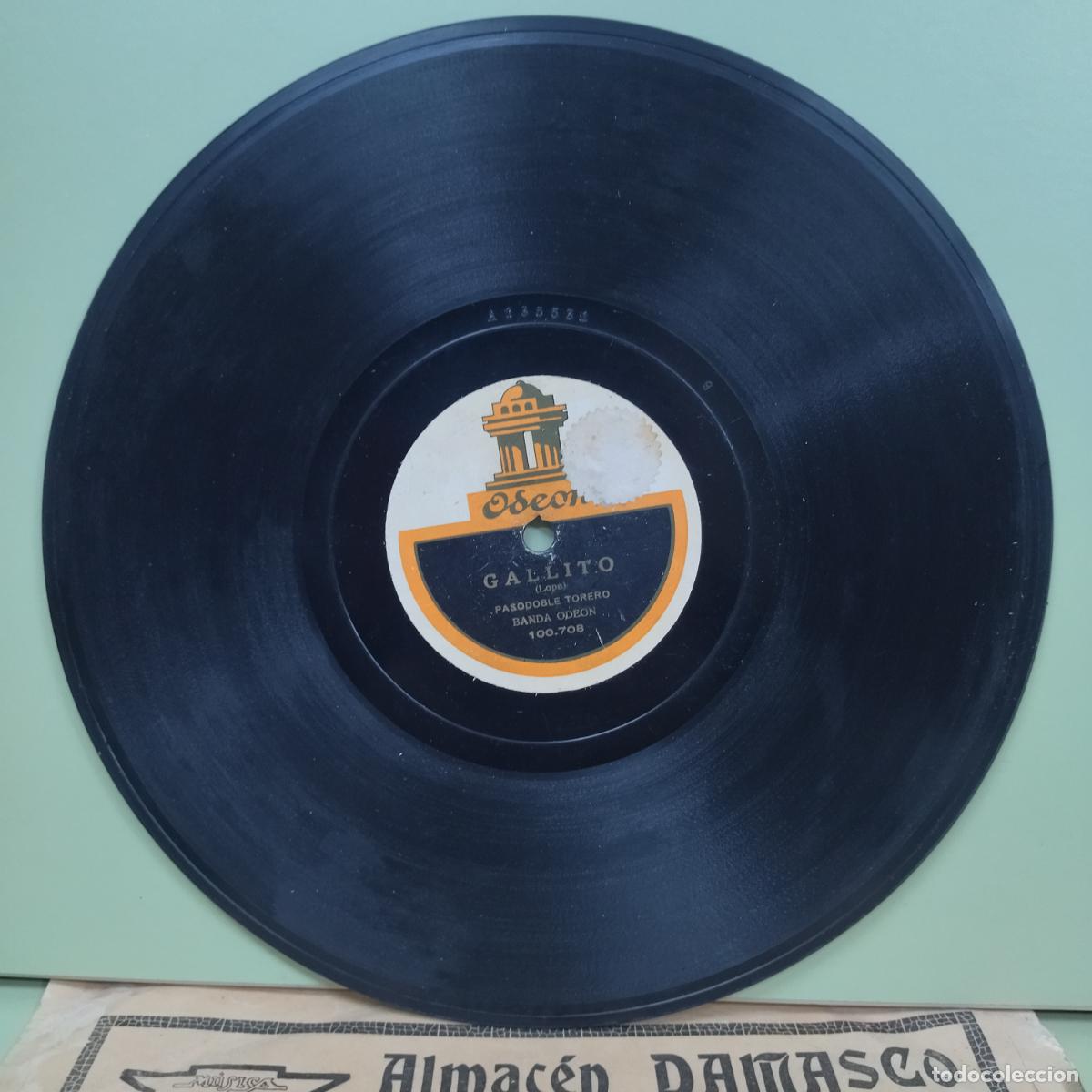 Discos de pizarra: GALLITO - BELMONTE - ODEON - DISCO DE PIZARRA - Foto 1