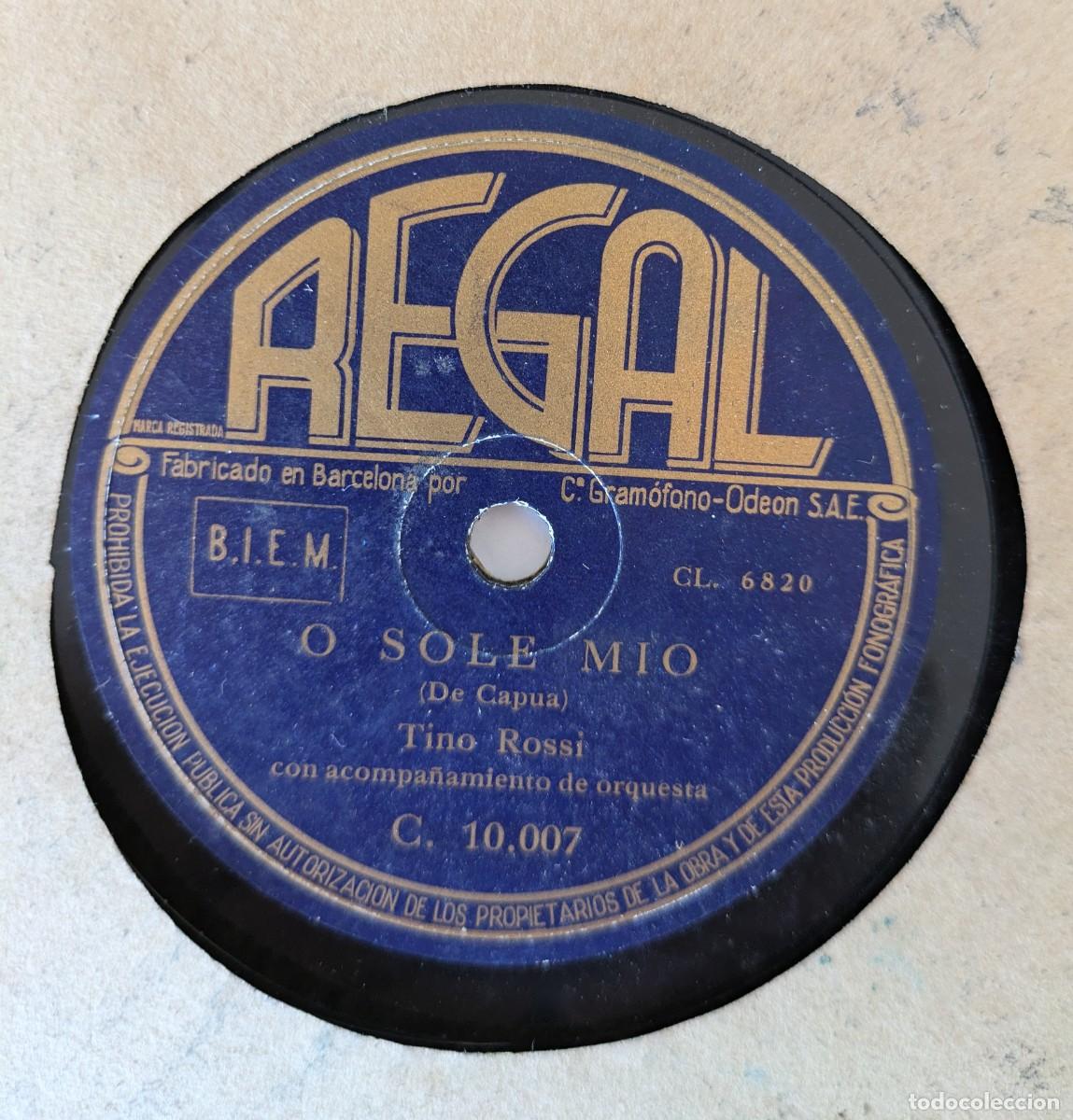 Discos de pizarra: O Sole Mio. Tino Rossi - Foto 1