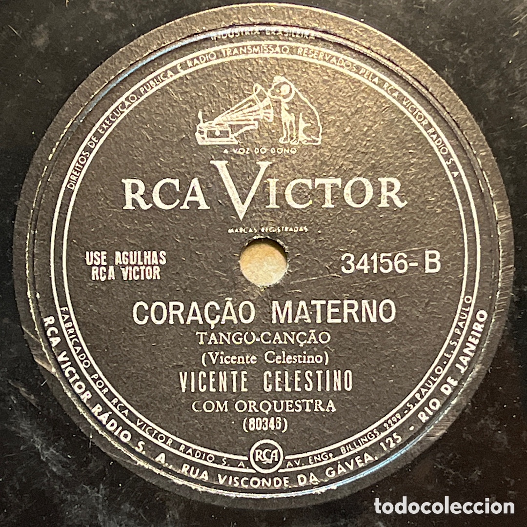 Discos de pizarra: Vicente Celestino - Tango - 78 rpm - Foto 1