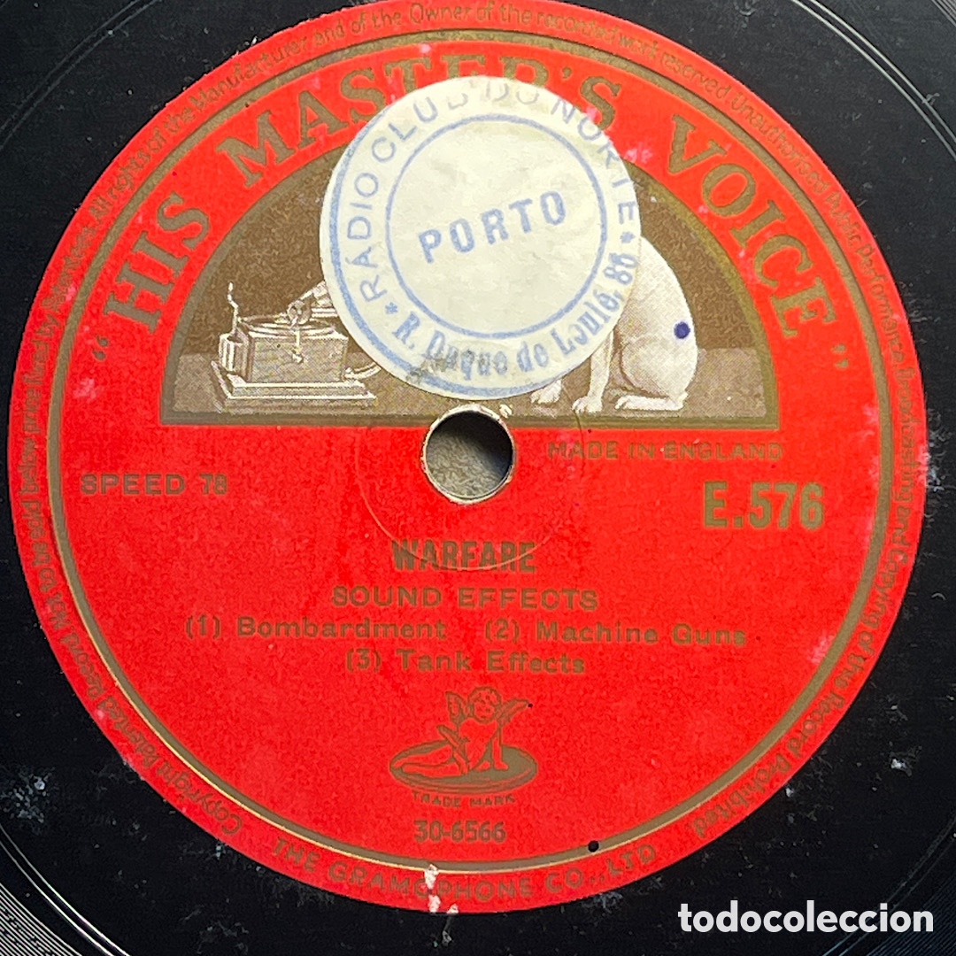 Discos de pizarra: Efecto de Sonido Radio - 78 rpm - Foto 1