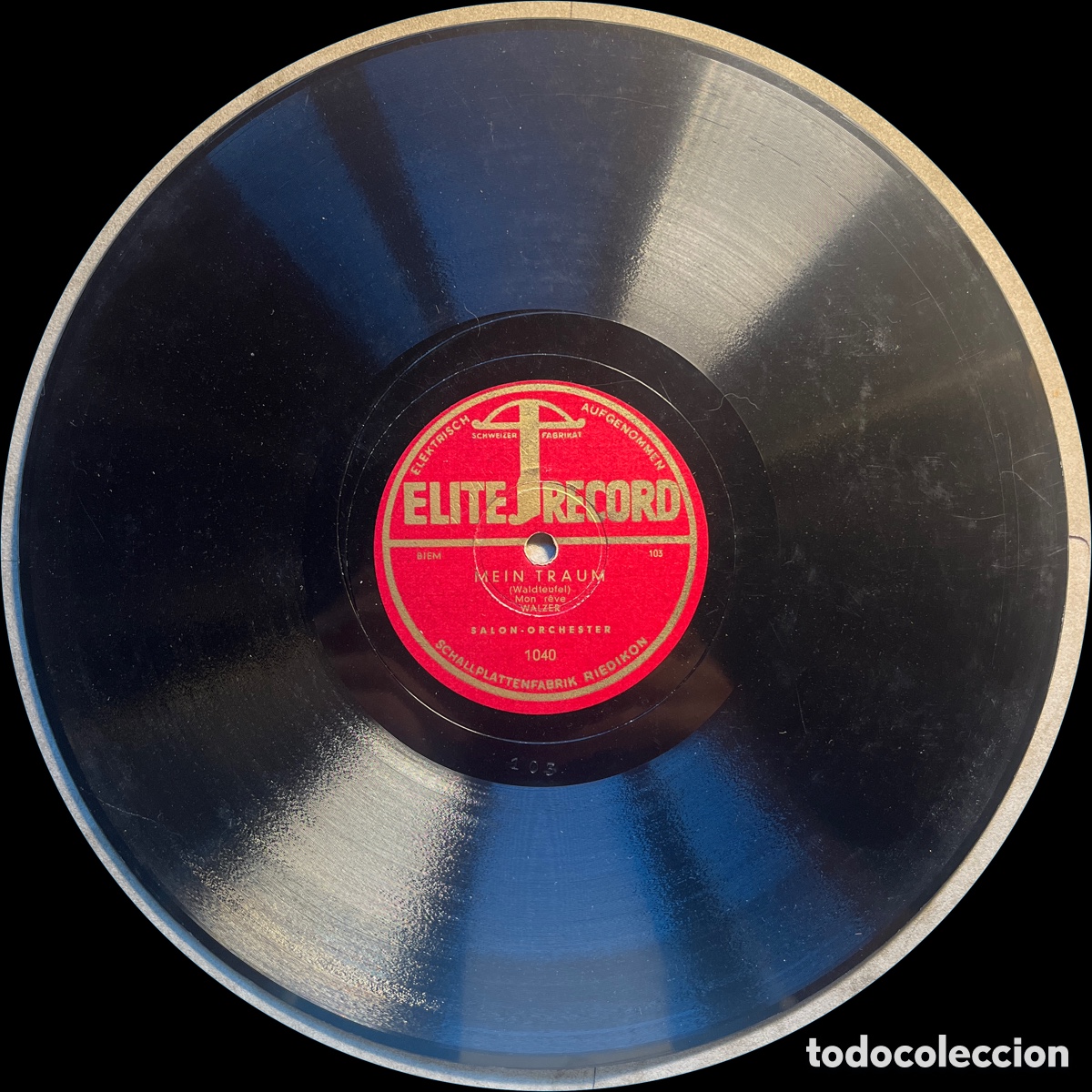 Discos de pizarra: Elite Record - Sal&oacute;n Orchester - 78 rpm - Foto 3