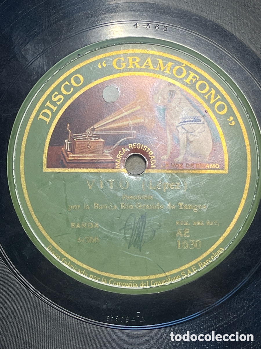 Discos de pizarra: Orquesta R&iacute;o Grabde Tango - 78 rpm - Foto 3