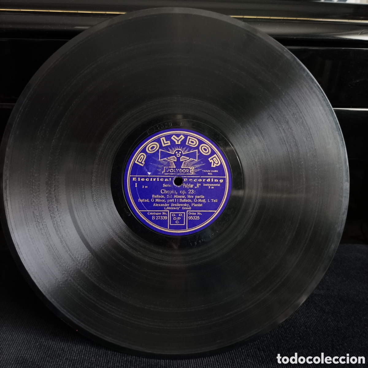 Discos de pizarra: Alexander Brailowsky - Chopin Op.23 1929 - Foto 4