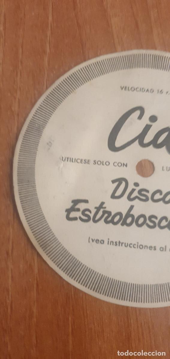 Discos de pizarra: DISCO ESTROBOSC&Oacute;PICO CID CON INSTRUCCIONES AL DORSO. - Foto 2