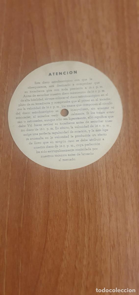 Discos de pizarra: DISCO ESTROBOSC&Oacute;PICO CID CON INSTRUCCIONES AL DORSO. - Foto 3