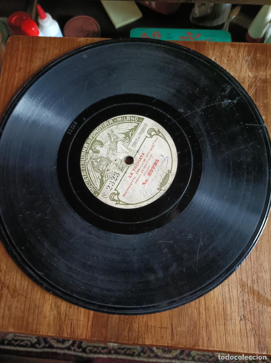 Discos de pizarra: DISCO VINILO PIZARRA PARA GRAM&Oacute;FONO LA TRAVIATA - Foto 1
