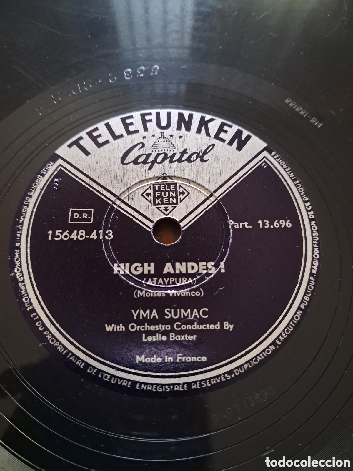 Discos de pizarra: Yma Sumac &rdquo; high andes / monkey&rdquo; - Foto 3