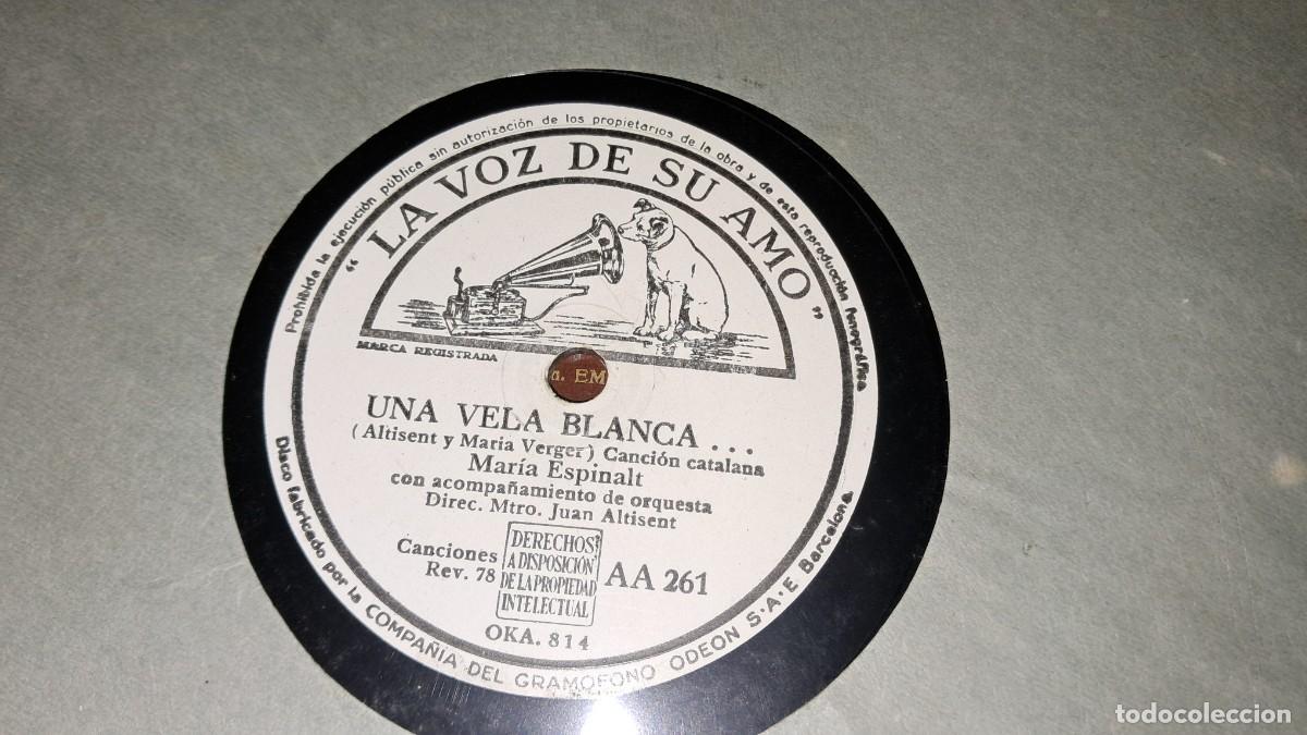 Discos de pizarra: Disco de pizarra Primaveral, Una vela blanca - Foto 2