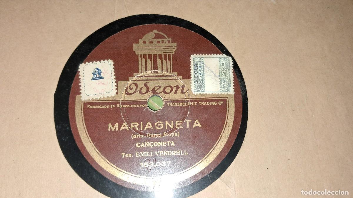 Discos de pizarra: Disco de pizarra La Mort de LEscola, Mariagneta - Foto 1