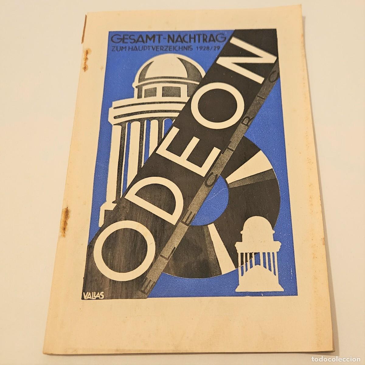 Discos de pizarra: Catalogo de Odeon de discos de pizarra. 1928 - 1929 - Foto 1