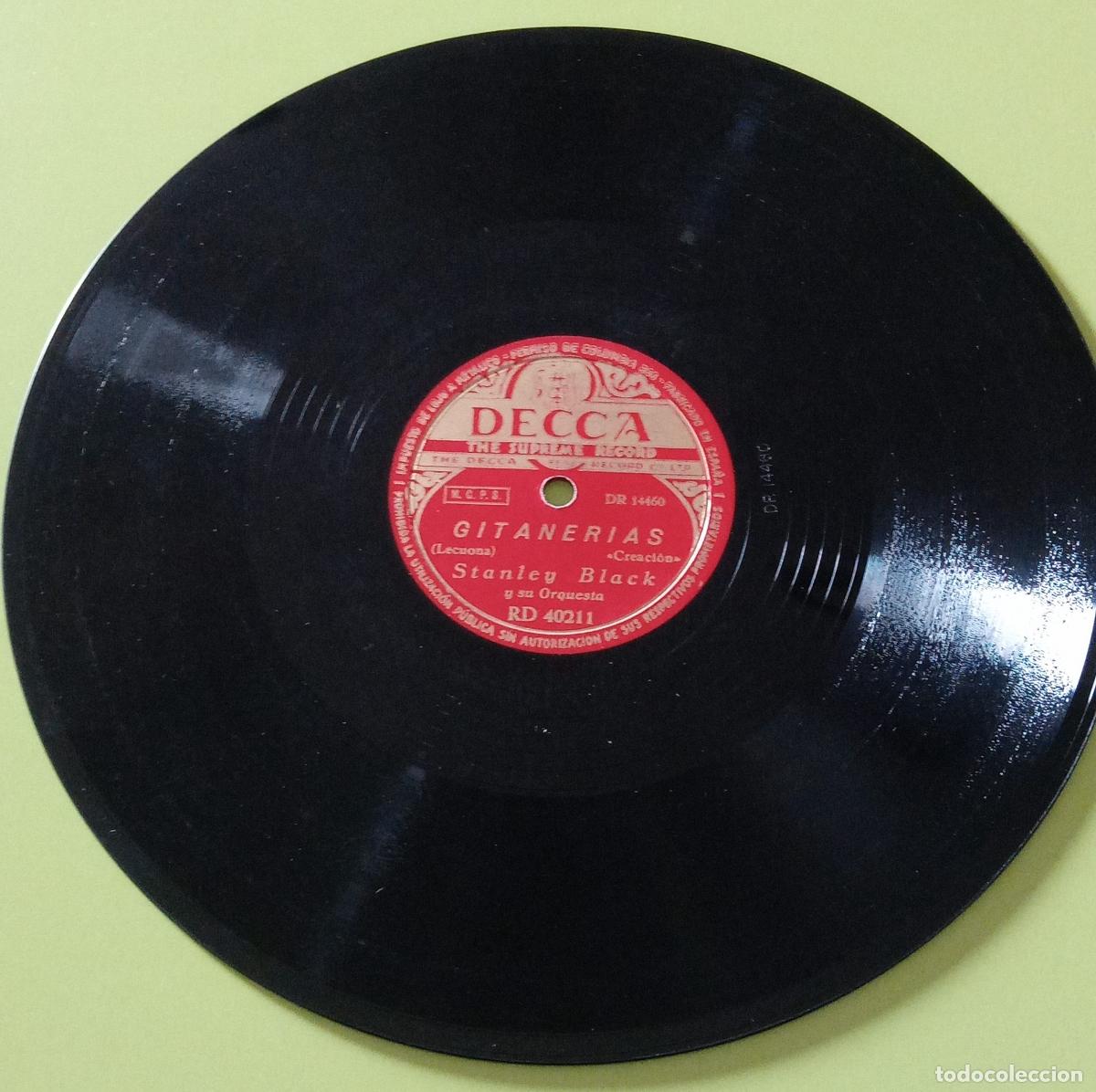 Discos de pizarra: DISCO PIZARRA. STANLEY BLACK. GITANERIAS, SIBONEY - Foto 1