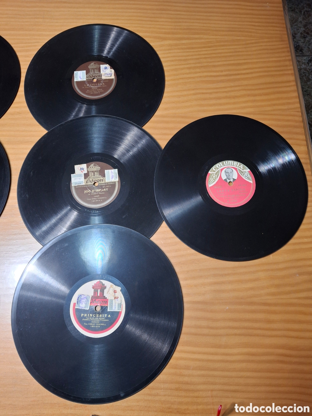 Discos de pizarra: 10 discos medianos de pizarra y albun - Foto 3