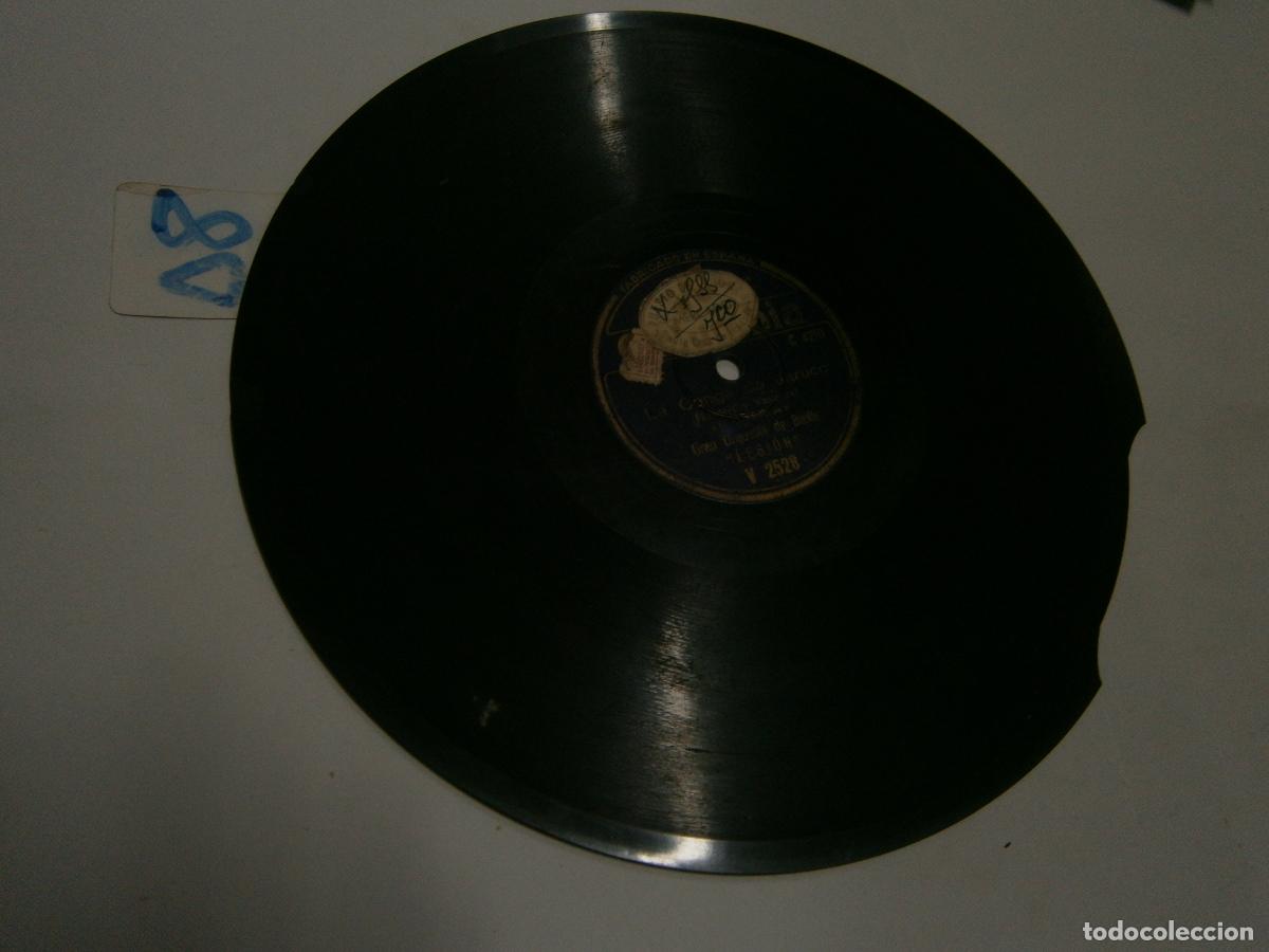 Discos de pizarra: ANTIGUO DISCO DE PIZARRA - LA CONGA DE JARUCO - THE DONKEY - Foto 1