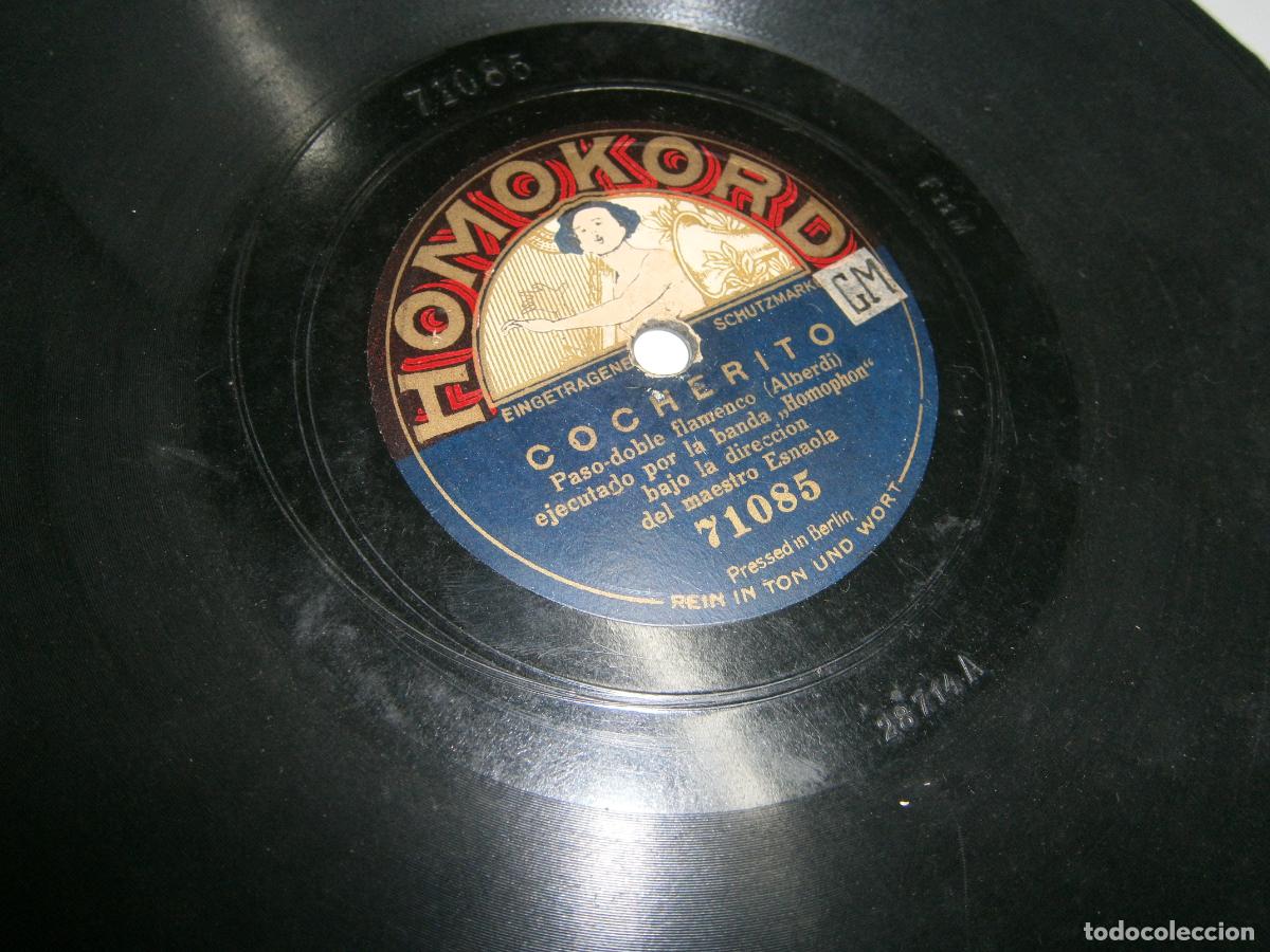 Discos de pizarra: ANTIGUO DISCO DE PIZARRA - LOS GENERALES - COCHERITO - Foto 2