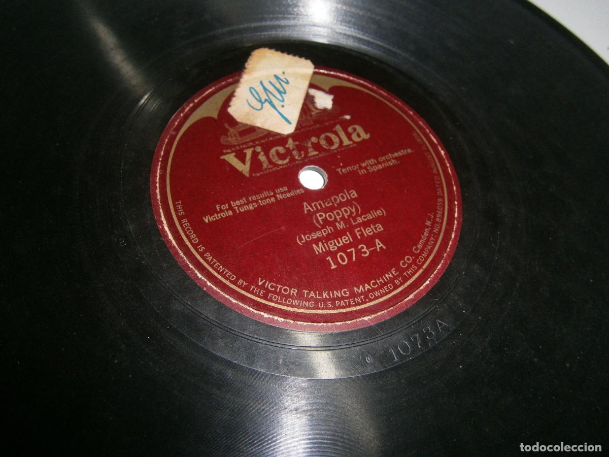 Discos de pizarra: ANTIGUO DISCO DE PIZARRA - AMAPOLA - BIMBA - Foto 3