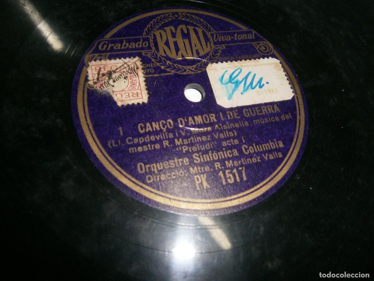 Discos de pizarra: ANTIGUO DISCO DE PIZARRA - CANCION DE AMOR Y DE GUERRA - Foto 2