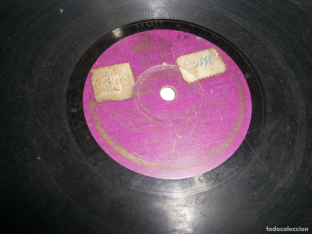 Discos de pizarra: ANTIGUO DISCO DE PIZARRA - LA ROSA DEL AZAFRAN - Foto 3