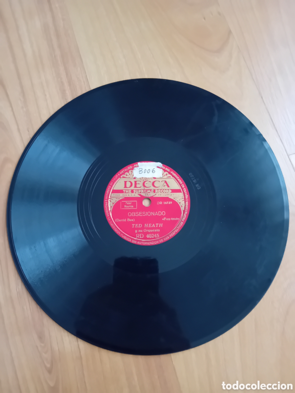 Discos de pizarra: TED HEATH. MAMBO HAWAIANO. OBSESIONADO. DECCA - Foto 2